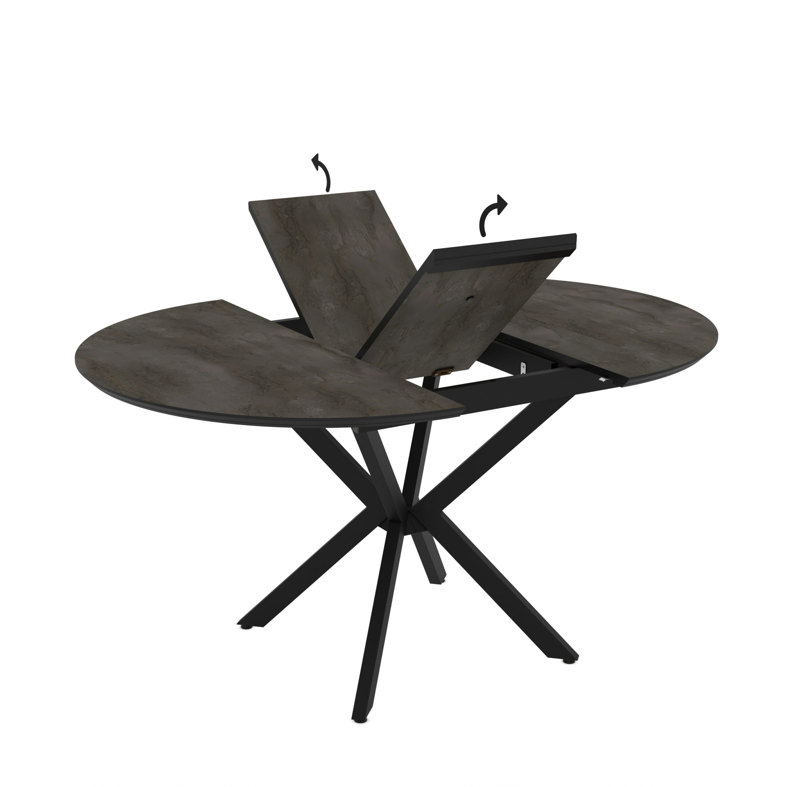 PRIV DOBOK Irony Super Matt isskleidziamas valgomojo stalas