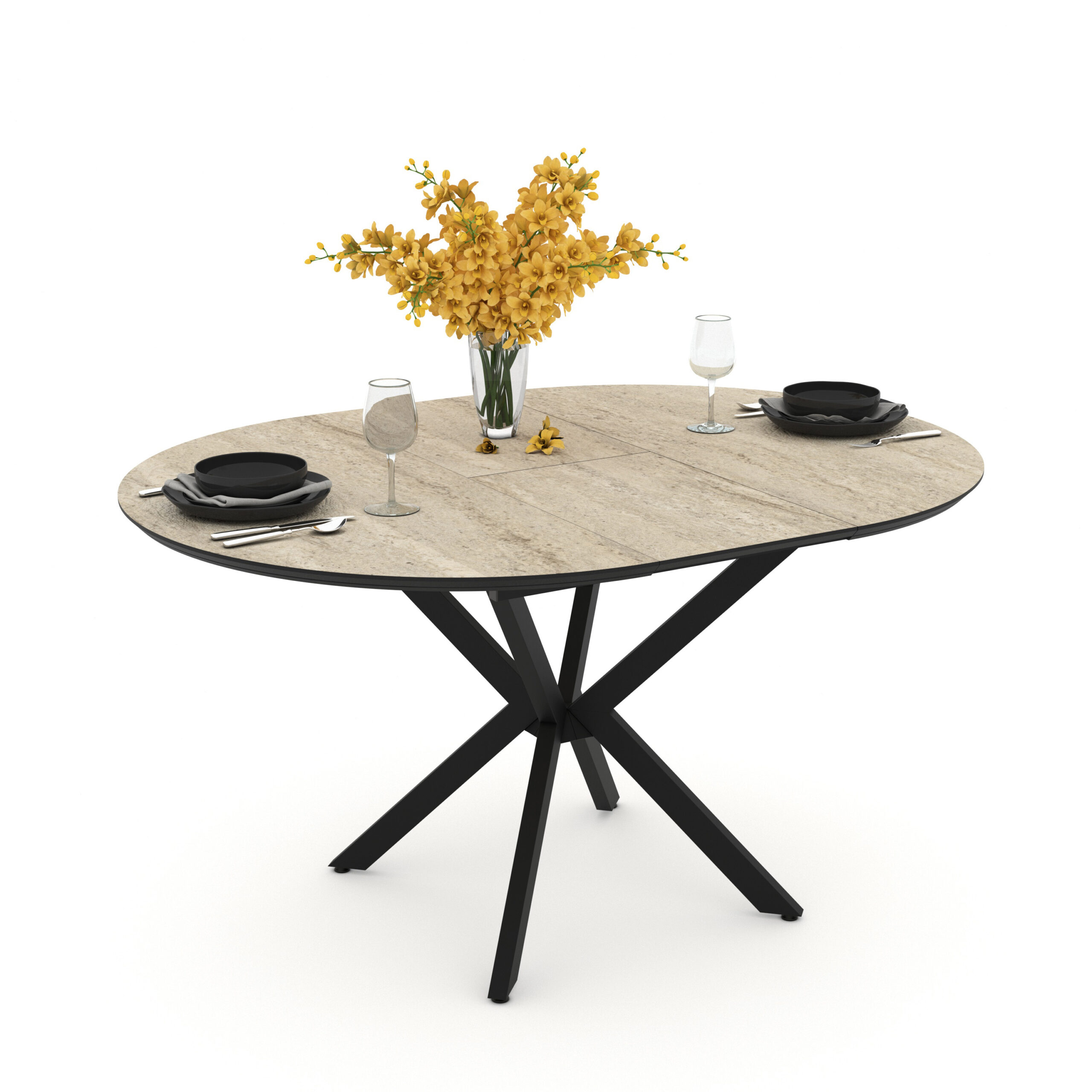 PRIV DOBOK Traventen isskleidziamas valgomojo stalas